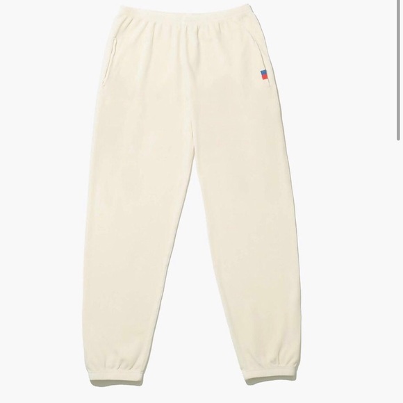 KULE Pants - KULE Velour cream track pants.